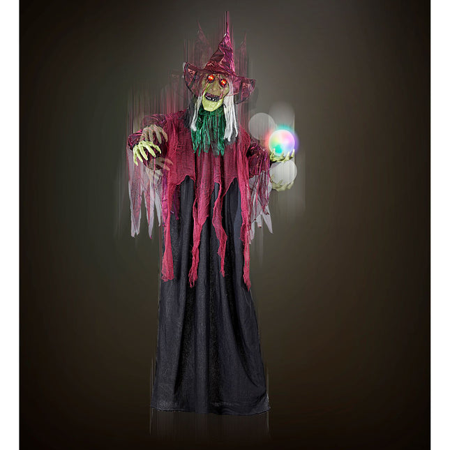 Muñeca de Halloween Bruja con Luz 1,7m