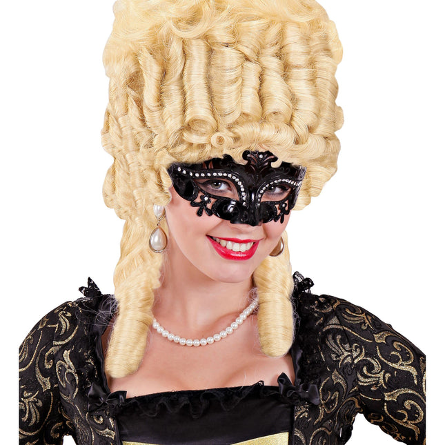 Máscara Ojos Negra Venecia Negra