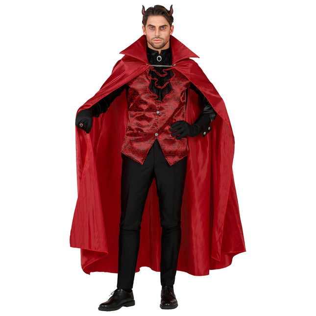 Disfraz de Halloween Negro Rojo Diablo para Hombre
