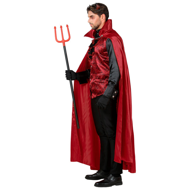 Disfraz de Halloween Negro Rojo Diablo para Hombre
