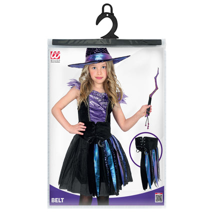 Cinturón de Halloween para niños con estrellas y luna