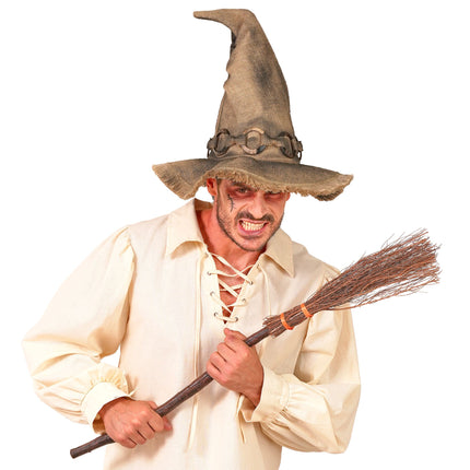 Sombrero de bruja de Halloween marrón