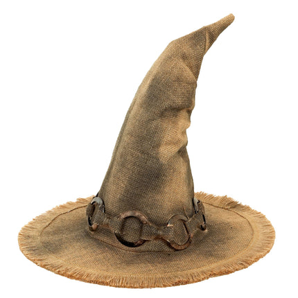 Sombrero de bruja de Halloween marrón