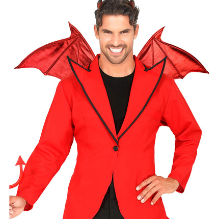Alas de diablo para Halloween, 84 cm