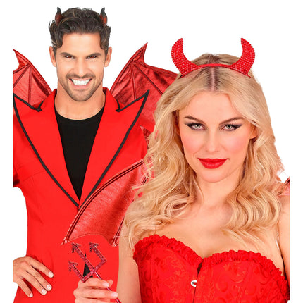 Alas de diablo para Halloween, 84 cm