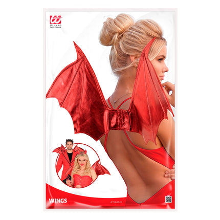 Alas de diablo para Halloween, 84 cm