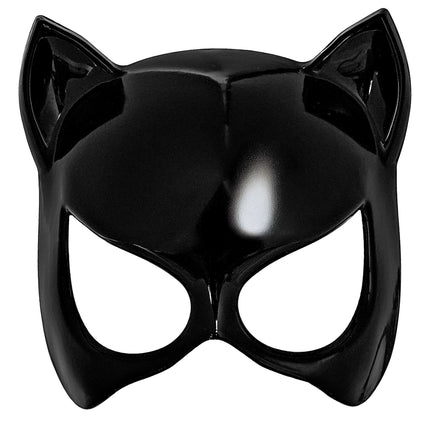 Máscara de Halloween de gato negro