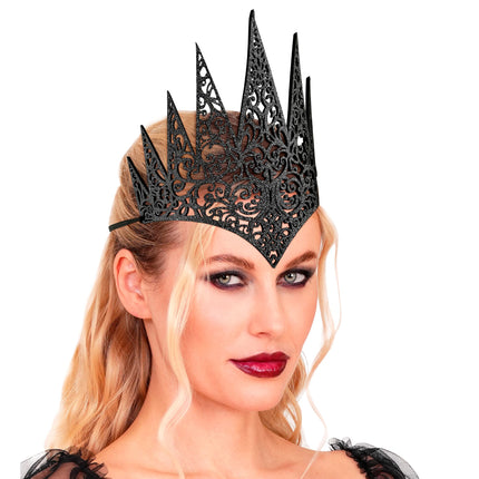 Corona de Halloween negra