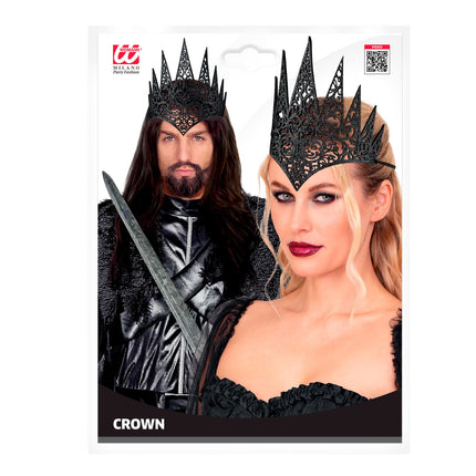 Corona de Halloween negra