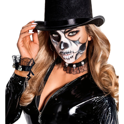 Conjunto de joyas de Halloween: gargantilla y pulsera