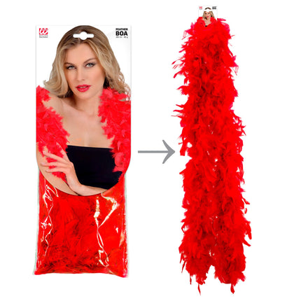 Boa Roja Plumas 1,8m
