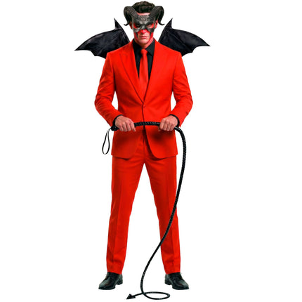 Látigo de Halloween negro «Diablo», 1,8 m