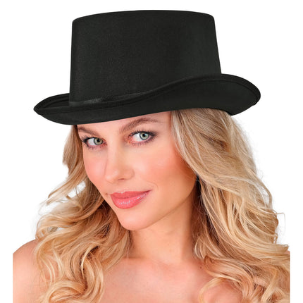 Sombrero de copa de Halloween negro, 60 cm
