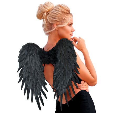 Alas Negras Plumas 50cm