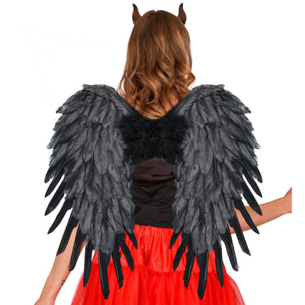 Alas Negras Plumas 50cm
