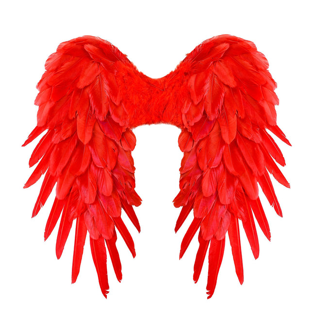 Plumas Alas Rojas 50cm