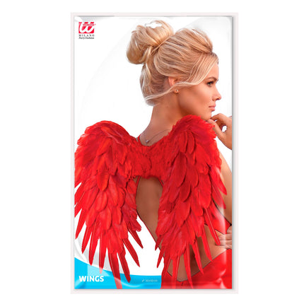 Plumas Alas Rojas 50cm