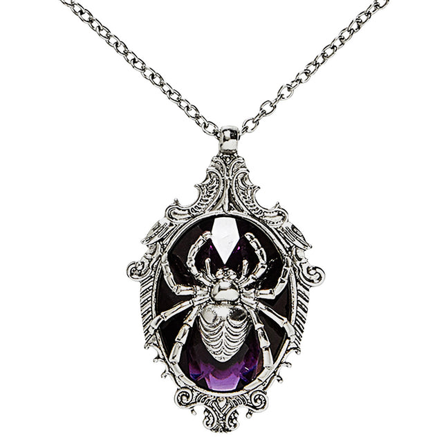 Collar de Halloween Araña con Piedra