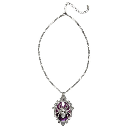 Collar de Halloween Araña con Piedra