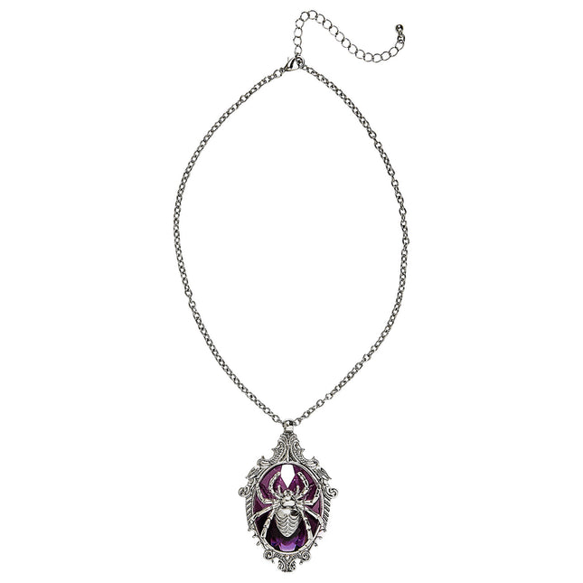 Collar de Halloween Araña con Piedra