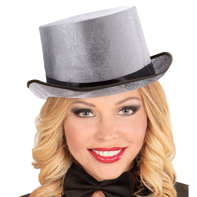 Sombrero Gris Alto