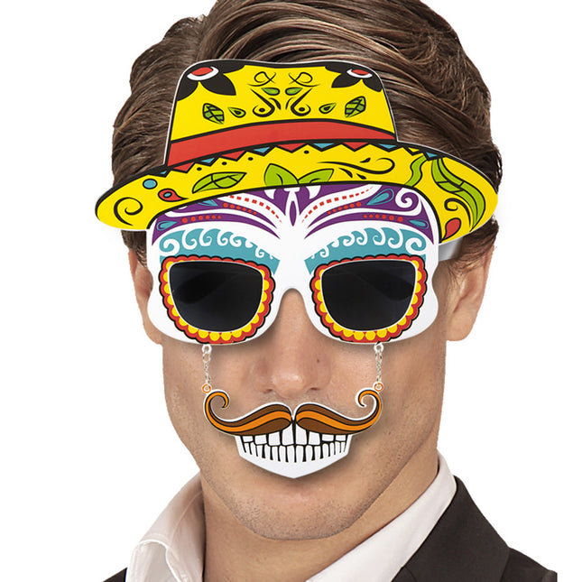 Dia De Los Muertos Gafas De Colores