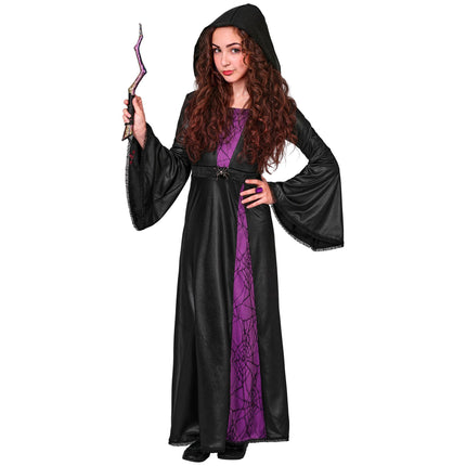 Vestido de Halloween para niña de bruja