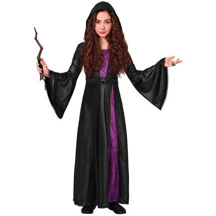 Vestido de Halloween para niña de bruja