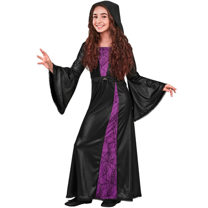 Vestido de Halloween para niña de bruja
