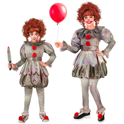 Disfraz Halloween Niña Payaso Pop