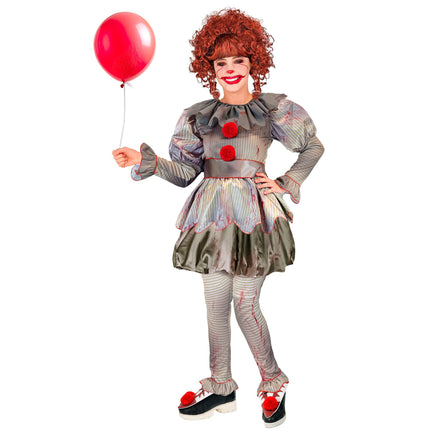 Disfraz Halloween Niña Payaso Pop
