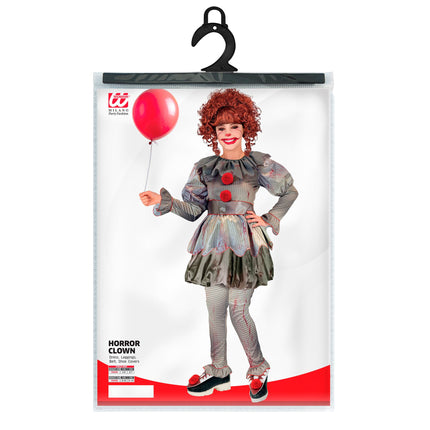 Disfraz Halloween Niña Payaso Pop
