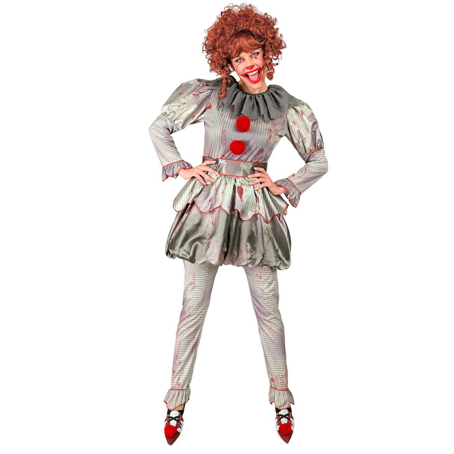 Disfraz Halloween Mujer Muñeca Payasa