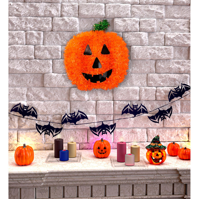 Decoración de pared de Halloween Calabaza 28cm