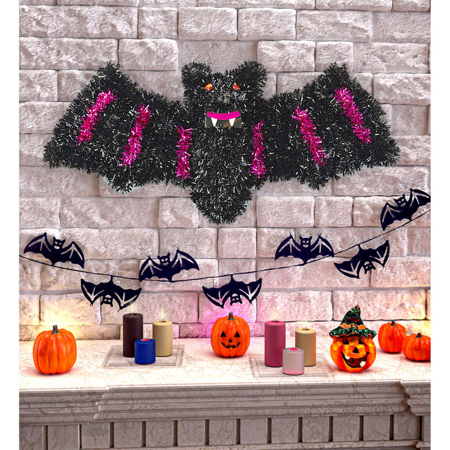 Halloween Decoración de pared Murciélago 46cm