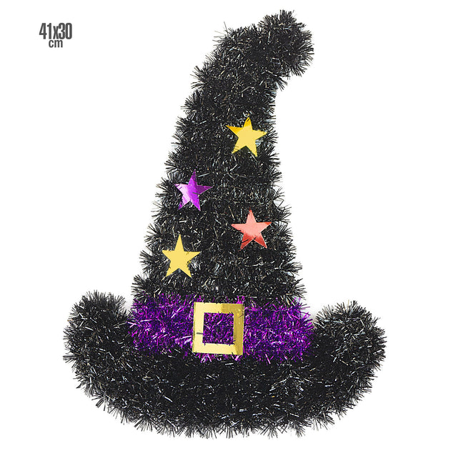 Halloween Decoración de pared Sombrero de bruja 41cm