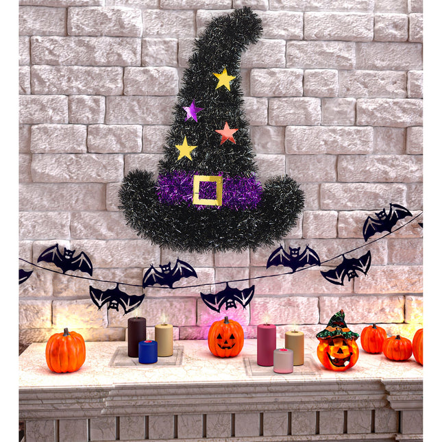 Halloween Decoración de pared Sombrero de bruja 41cm