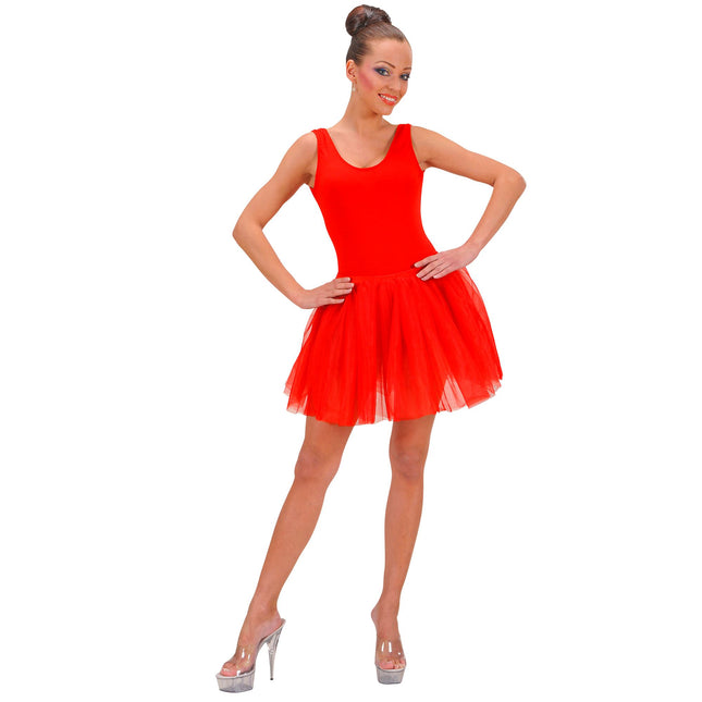 Tutú corto rojo