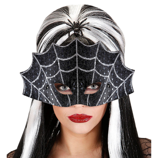 Máscara de Halloween Telaraña