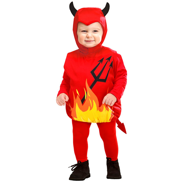 Disfraz de Halloween Diablo Amarillo para Bebé