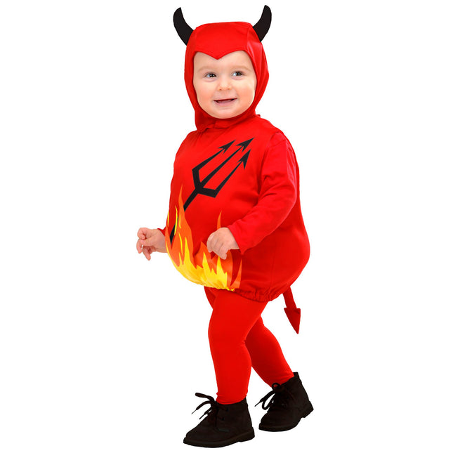 Disfraz de Halloween Diablo Amarillo para Bebé