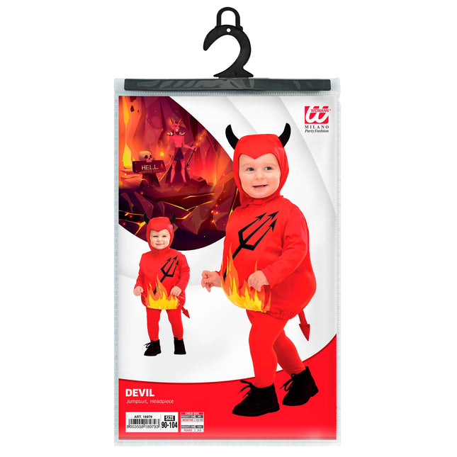Disfraz de Halloween Diablo Amarillo para Bebé