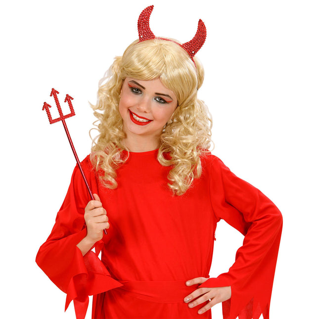 Set de accesorios de Halloween Rojo 2 piezas