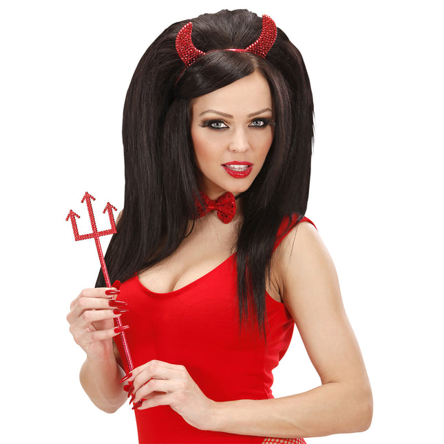 Set de accesorios de Halloween Rojo 2 piezas