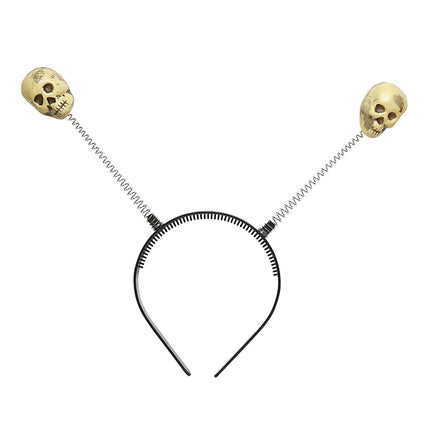 Diadema Halloween Calaveras Blancas