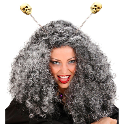 Diadema Halloween Calaveras Blancas