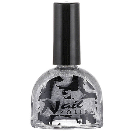 Esmalte de uñas plateado