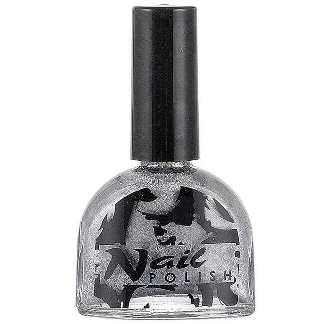 Esmalte de uñas plateado