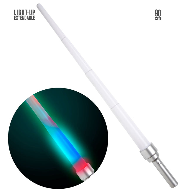 Espada Falsa Blanca Con Luz 90cm