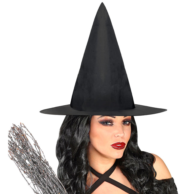 Sombrero de bruja negro